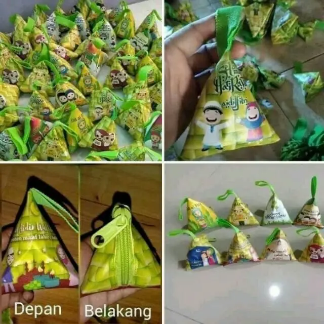 12pc Dompet Ketupat Lebaran Angpau Ketupat Wadah/Dompet Koin 1