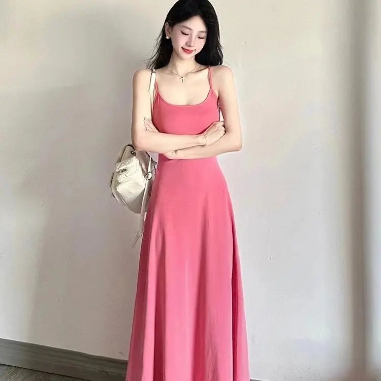 Váy Hai Dây, Phong Cách Cô Gái Nóng Bỏng, Cỡ Ngọt Ngào Và Gợi Cảm,S-2XL, Váy Chữ A, Váy xòe Lớn,đầm dự tiệc