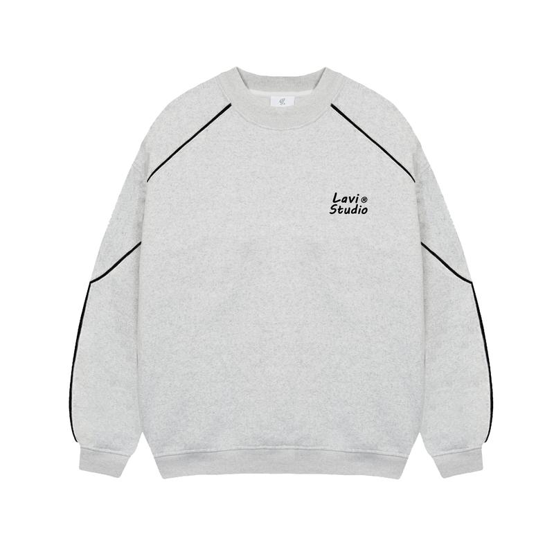 Áo Sweater Local Brand Lavi Studio Oversize Nam Nữ form rộng/ Faith Nỉ Lông Cáo 390GSM