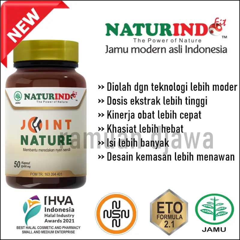 Herbal Pengapuran Tulang Nyeri sendi OSTEOPOROSIS JOIN NATURE NATURINDO 5