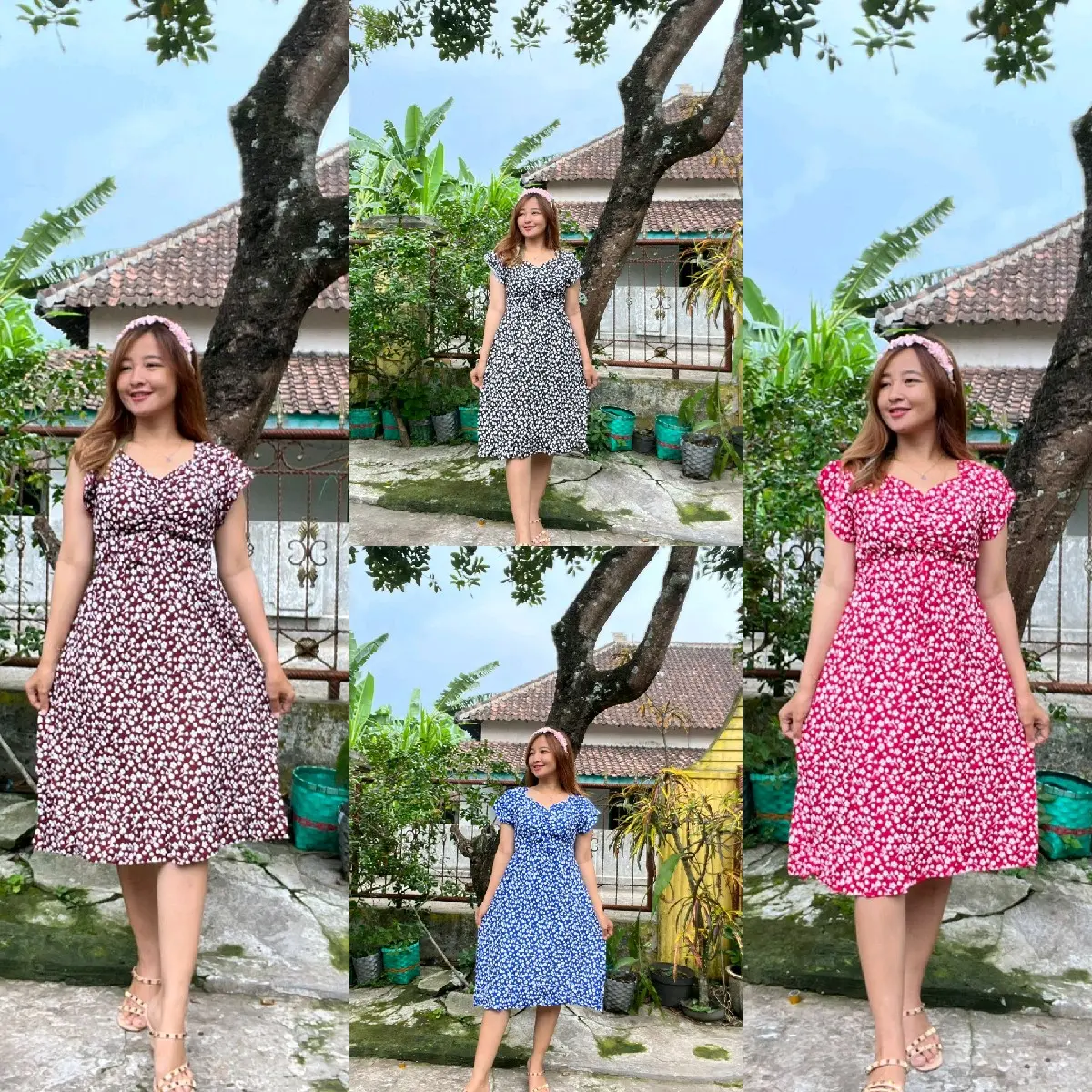 Daster melati lengan layer