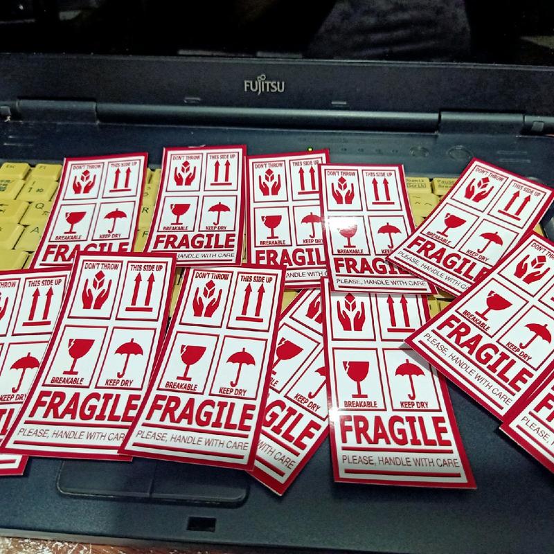FRAGILE STICKERS (NOT WATERPROOF) 12 pcs - TikTok Shop Philippines