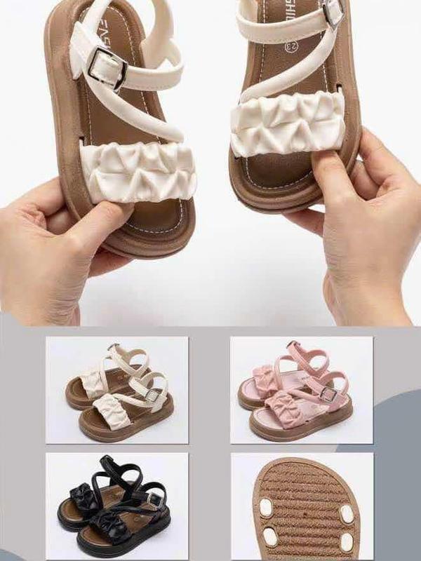 SANDAL quai ngang cho bé gái 1-10 tuổi kiểu dáng thời trang Đi 4 mùa (2025) 3