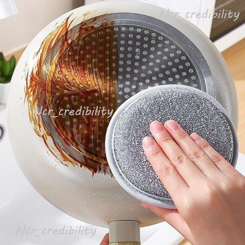 Set 3 Miếng Rửa Chén Bát 3 Lớp Bọt Biển, Miếng Cọ Xoong Nồi Giẻ Rửa Bát Đĩa Đa…