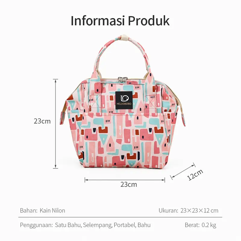 LAKOE Tas Bayi Multifungsi diaper bag / tas Perlengkapan bayi pink bags Biru 8