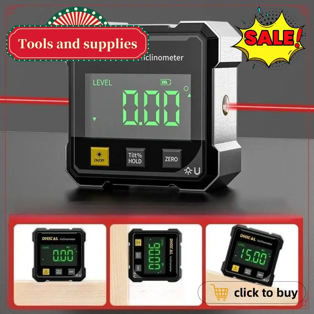 Portable Multifunctional Double Sided Laser Inclinometer Rechargeable ...