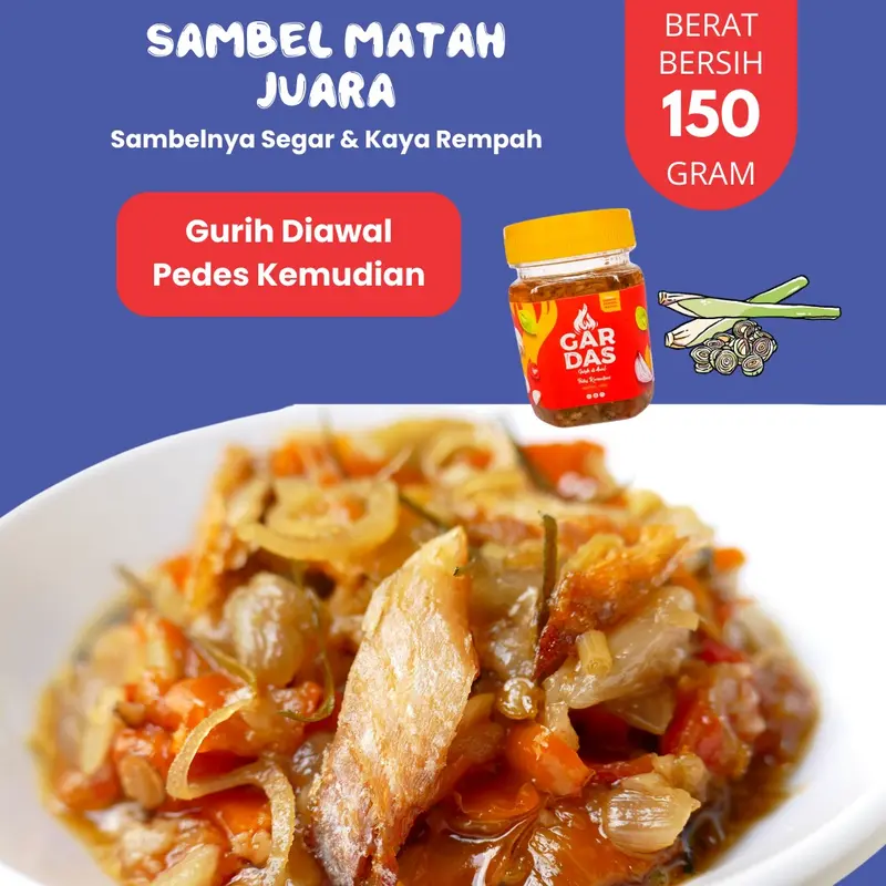 Beli 2 Dapet 4, 1 Lauk Cumi Sambel Bawang & 1 Lauk Ikan Asap Cabe Ijo Gratis 1 Sambel Botol & 1 Sambel Sachet Varian Random Sambal Sachet 3