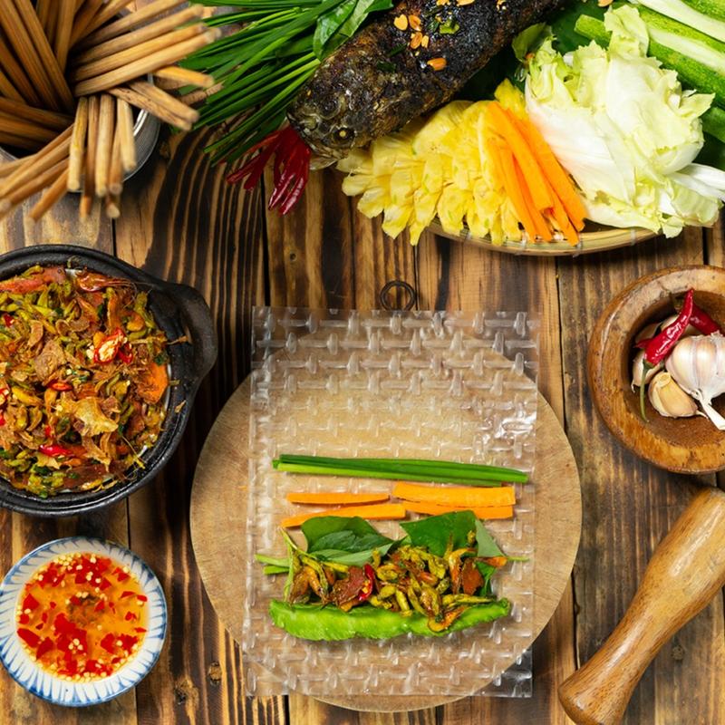  Bánh tráng Tây Ninh siêu mỏng làm gỏi cuốn bì cuốn bánh tráng gói rau không cần nhúng nước Tân Nhiên 