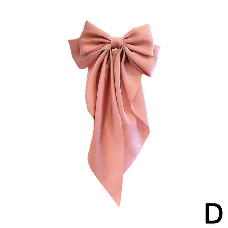 Product Introduction of Korea Elegant Long Bow Hairpin Large Ribbon Hair Clip Ribbon Clip Bow Grip Floating Braid Clip S2H9 45