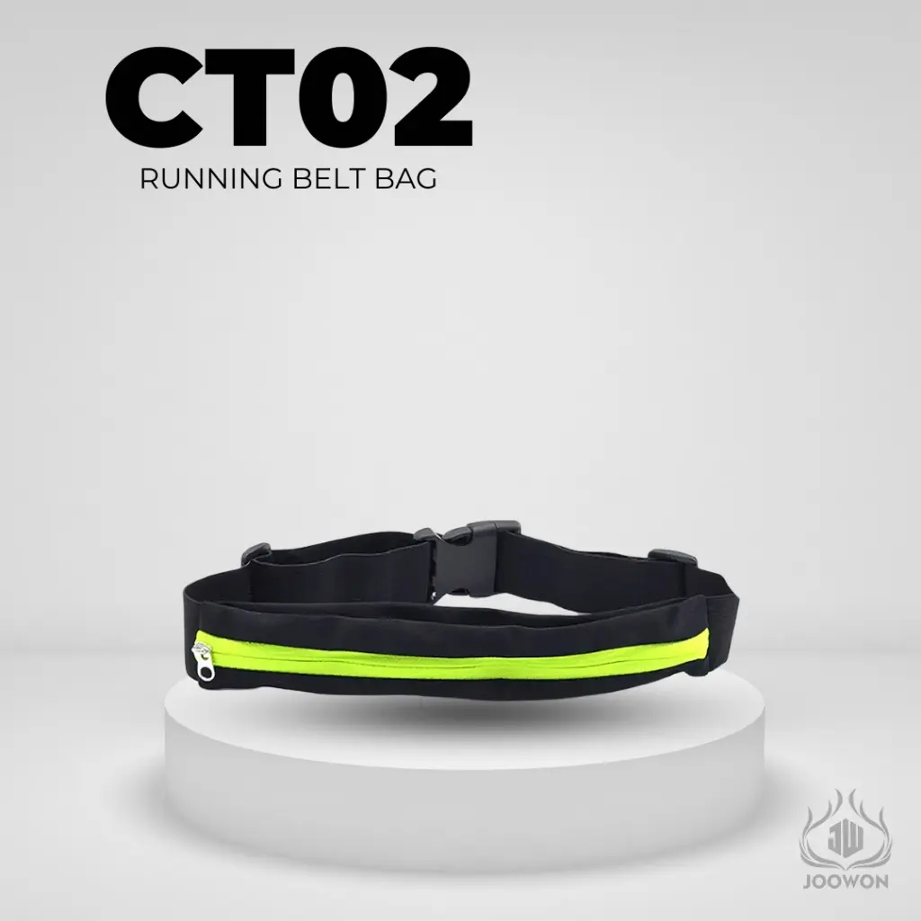 Tas Pinggang Olahraga Jogging Bahan Nylon Waterproof Pocket Running Smart Belt - CT02
