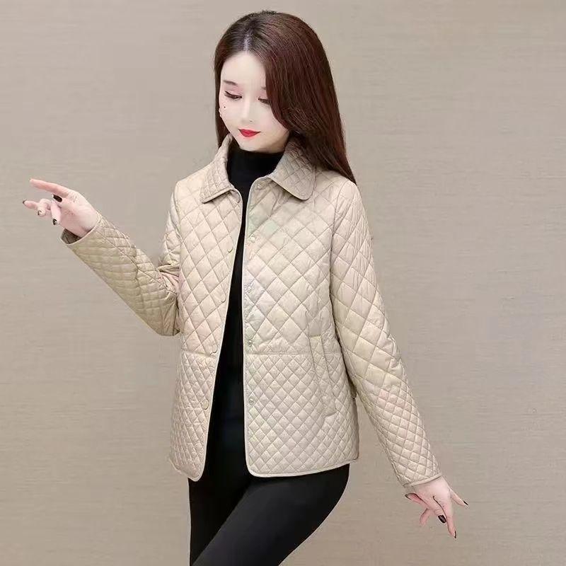 Váy Nữ Trung Người Già Và Cao Tuổi, Thời Trang, Dáng Rộng Vừa Vặn, Áo Khoác Bông Mùa Đông, Nhẹ Và Mỏng, Loại Ngắn, Chất Liệu Bông Xuống, Hàng Mới Về Thu Đông, 2022 / 2024 Jacket Top 1