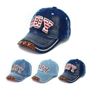 Topi baseball jeans anak  laki laki usia 3-7 tahun