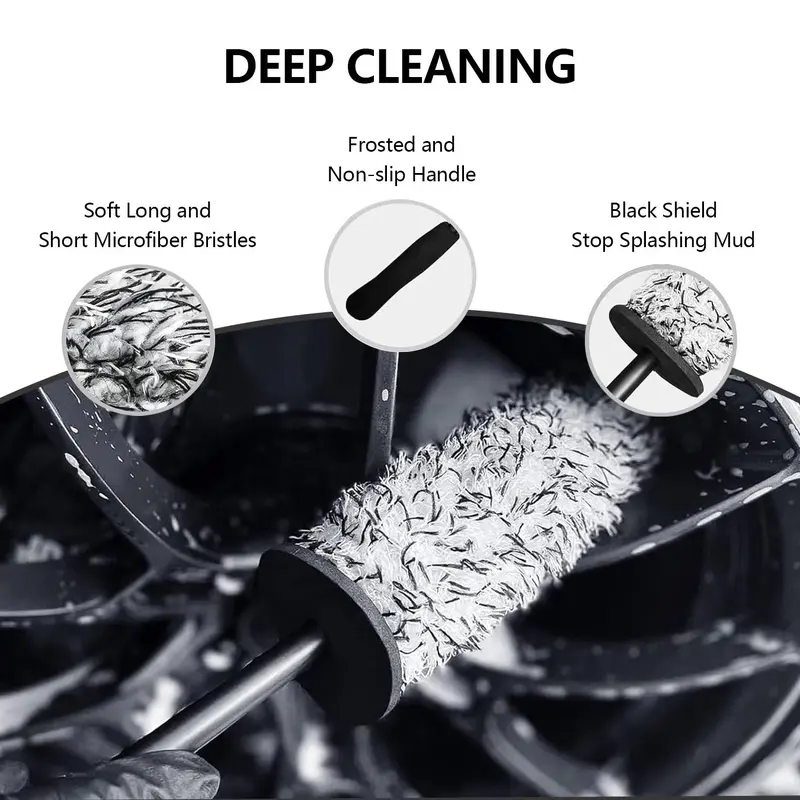Car Cleaning Tool Set, 15pcs/set Car Detailing Brush Set, Car Wash Brush Set, Car Cleaning Kit, Professional Car Cleaning Tools 6