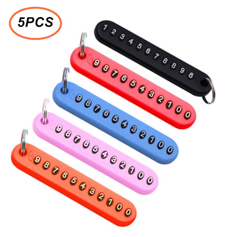 】 Móc Khóa Ô Tô Chống Thất Lạc - Thẻ Số Điện Thoại, Phụ Kiện Xe Hơi, Quà Tặng Unisex - Giao Hàng 24H 0