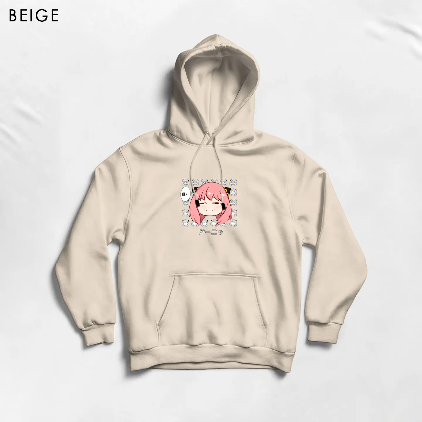 ANYA HEH! HOODIE JUMPER UNISEX M - XXL ( SABLON )