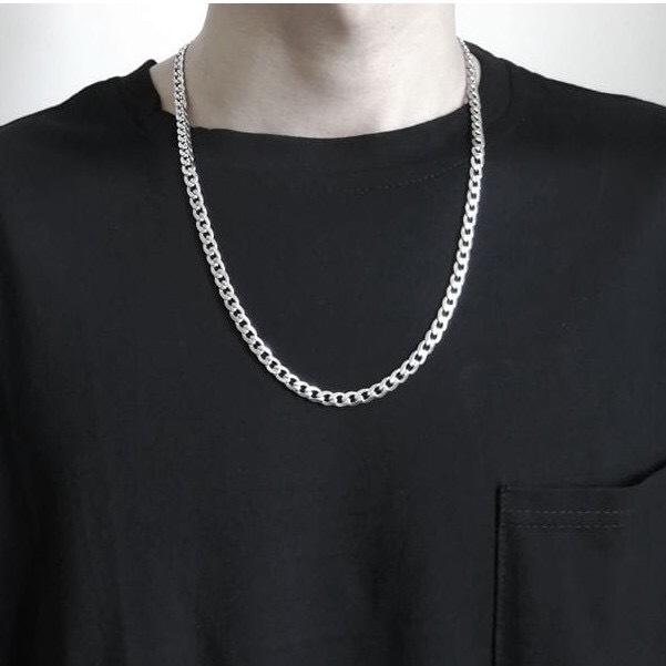 Dây chuyền nam nữ xích sợi lớn vòng cổ thời trang hàn quốc