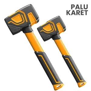 FIXTEC Palu Karet Ukuran 310-550gram Bahan Karet Poliuretan & Fiber Lapis Karet Ergonomis untuk Dekorasi & Industri - 6825