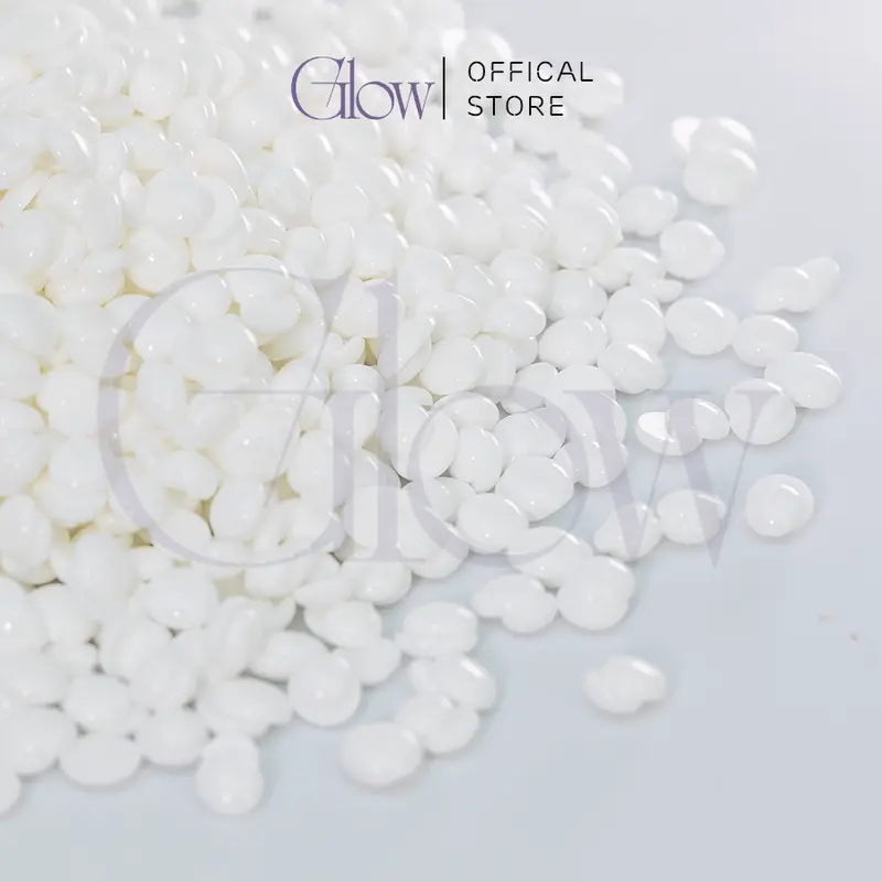 [CHE TÊN] Sáp Wax Lông Nóng Sữa Dừa Premier Cao Cấp GLOW WAXING Siêu Bám Lông Chuyên Wax Bikini, Nách, Body Tặng Que Gỗ sáp  wax 7