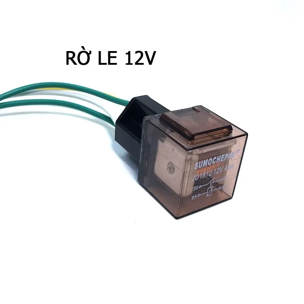 Rờ Le 4 Chân ( Relay ) 12V 40A Gắn Xe Máy, Ô tô