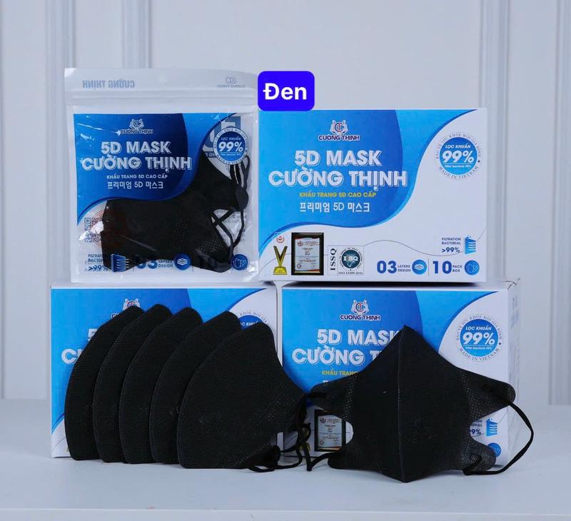 [Thùng 500 cái] Khẩu trang 5D Cường Thịnh chính hãng kháng khuẩn dày dặn mềm mại - Phụ Kiện, Accessories 5