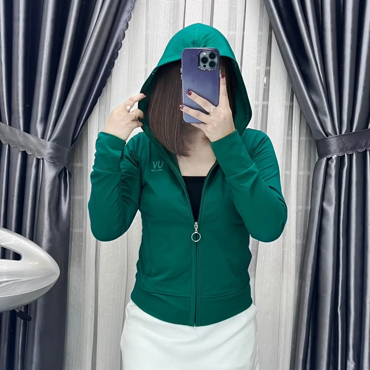Áo Khoác Nữ Chât Liệu Coton [ Thun Coton Co Dãn Tốt ] - Khoác Chống Nắng Thoáng Mát - Áo Khoác Chống Tia UV Hiệu Qủa Cotton Jacket