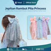 Gambar Tritail - Jepitan Rambut Pita Model Rumbai Panjang Style Princess / Aksesoris Rambut Fashion Anak - BLUE - DIAMOND dari Tritail Kota Administrasi Jakarta Utara 1 Tokopedia