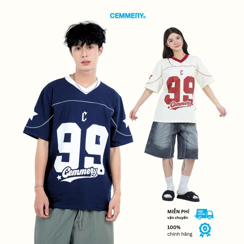 Áo thun CEMMERY Local Brand Chính Hãng Force Tee in lụa Menswear Unisex Cổ chữ V 2 màu