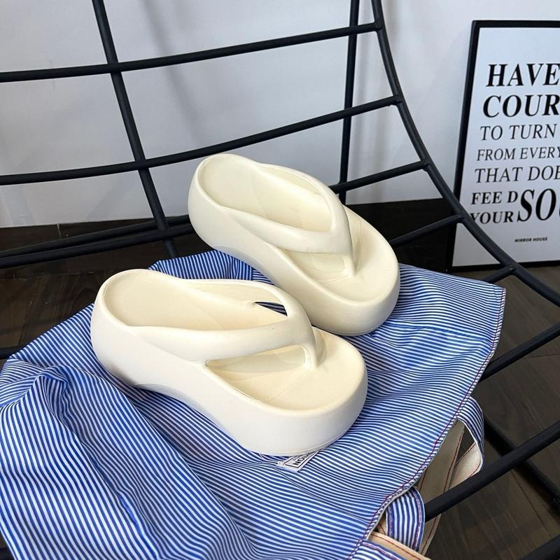 Dép xỏ ngón bánh mì hot hit cao 7cm nữ - Shoes, DéP, 5 màu - đi biển