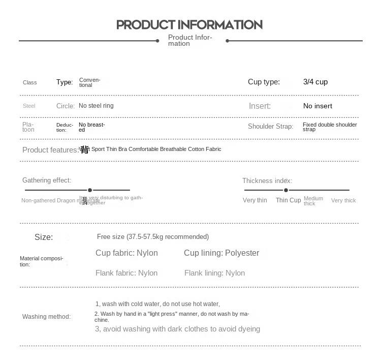Product Introduction of Seamless Strapless Cotton Bra For Minimalistic Girls Comfort Women Underwear Womenswear Lady 0