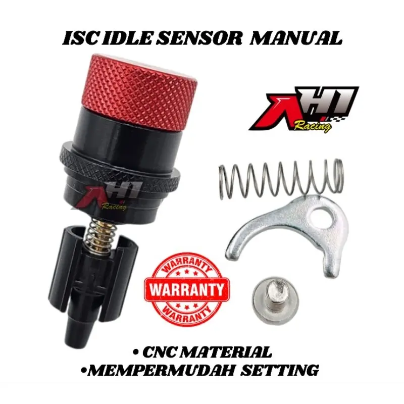 ISC IDLE SPEED CONTROL SETELAN LANGSAM MANUAL AEROX 155 NMAX VARIO BEAT SCOOPY SONIC CB150 CBR 150 PCX ADV CBR NINJA 250 XEON RC MIO M3 MIO J MIO GT XRIDE FINO FI XEON GSX 150 SATRIA FU Fi CRF SUPRA GTR 150 ISC THROTTLE BODY AH1 RACING 6
