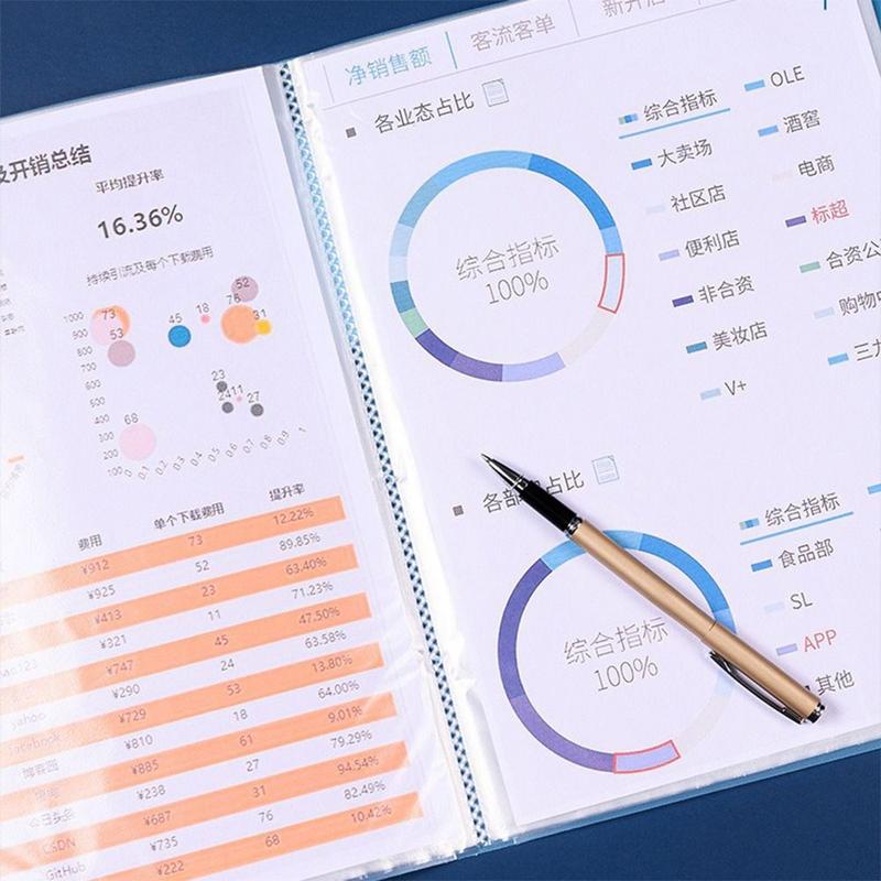 Product Introduction of Simple 20/30/40/60/100 Pages A4 File Folder Large Capacity Multilayer Test Paper Storage Bag Waterproof Multifunctional Archives Bag Back To School Gift 20