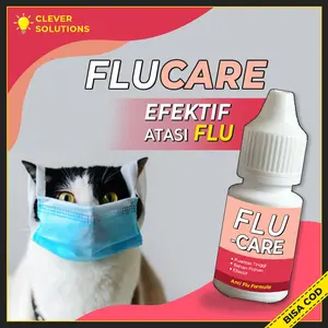 Clever Solutions ( Bisa COD ) Flu-Care 10ml Mengatasi Flu Kucing