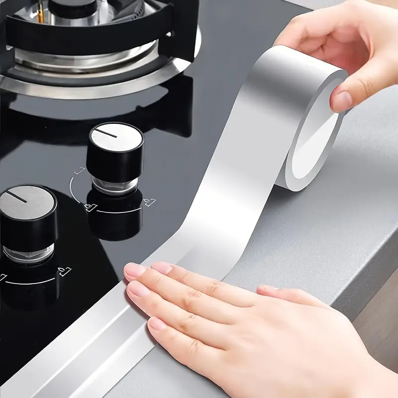 Tear-resistant Aluminum Foil Tape, High Temperature Gap Sealing, Self-adhesive, Oil-proof Sticker 4