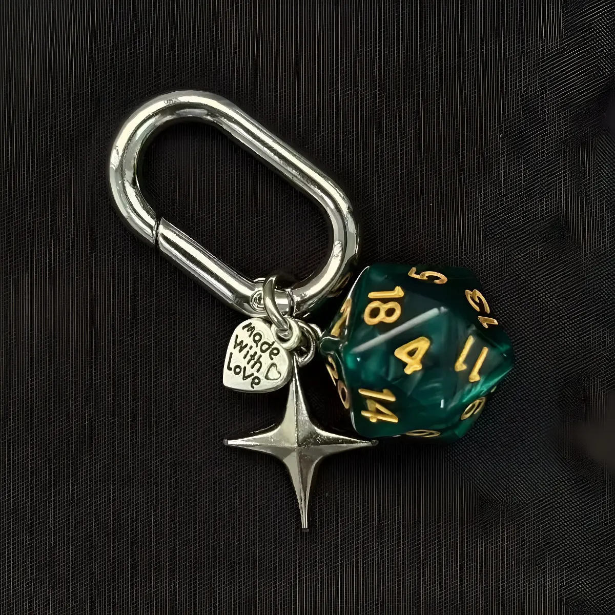 Dây Chuyền Chìa Khóa Xúc Xắc, Phong Cách Cổ Điển, Mặt Dây Chuyền Cá Tính Sáng Tạo, Keychain Phụ kiện Quà tặng