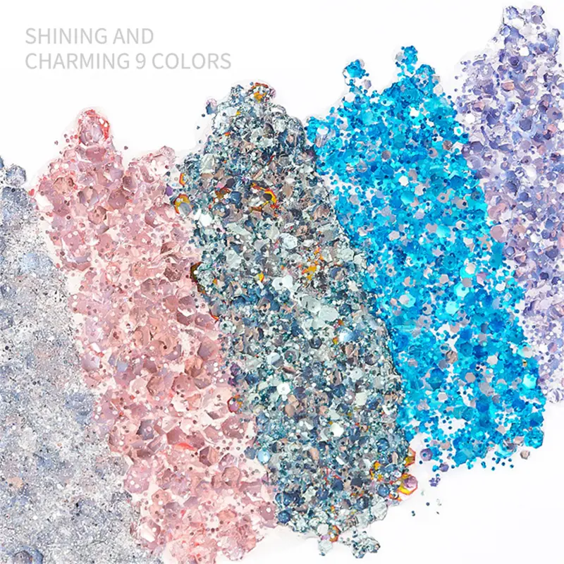 Sơn móng tay Gel, XEIJAYI, keo móng chân, sequins bạc mới, cho móng tay trắng, đèn Flash Pop, màu phổ biến, nghệ thuật móng tay, đặc biệt, lâu dài, COD 2024 Honghush, [Thanh Toán Khi Nhận Hàng] 5
