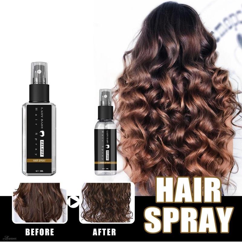 Xịt Giữ Sợi Tóc, Eelhoe, Bồng Bềnh Và Làm Phồng, 30ml, Chai Xịt Sương Mịn Trong Suốt, Xịt Giữ Hình Tóc Kiểm Soát Dầu, Dễ Thoa, Không Thấm Nước, Thích Hợp Để Trang Điểm Làm Đẹp 1