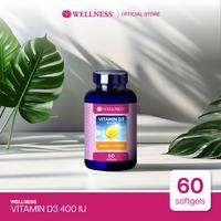 Gambar Wellness Vitamin D3-400 I.U - 60 Softgels - WELLNESS VITAMIN D3-400 I.U dari Wellness Indonesia_NEW Kota Bandung 1 Tokopedia
