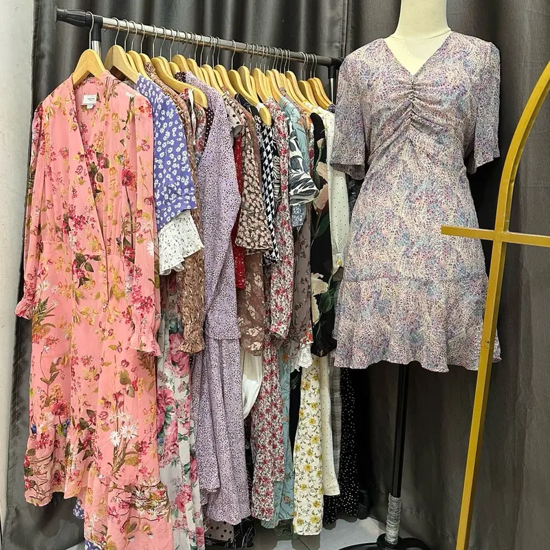 Dress bunga Wanita Motif Gaun Panjang 2