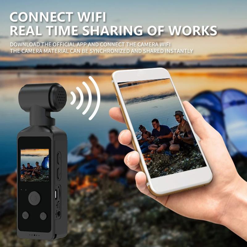 Product Introduction of 4K WiFi HD Camera 270 Rotatable Mini Camcorders Outdoor Sports DV With Waterproof Case Video Recorder Camcorder Recording 720P 42