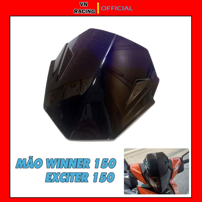 Ốp đầu xe mẫu Mo nhựa ABS trang trí đầu xe máy cho nhiều xe như Ex 150, Winner 150, Sirius, Wave Rsx,.. mão chắn gió xe máy thời trang