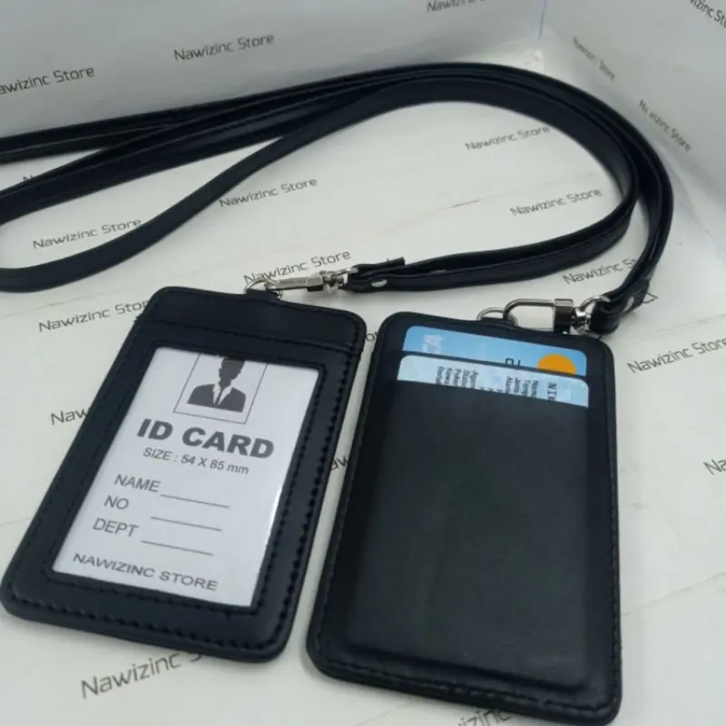 Istara - Dompet KTA ID Card Kalung Wanita & Dompet Koin Pria Kartu Multifungsi Transfaran 0