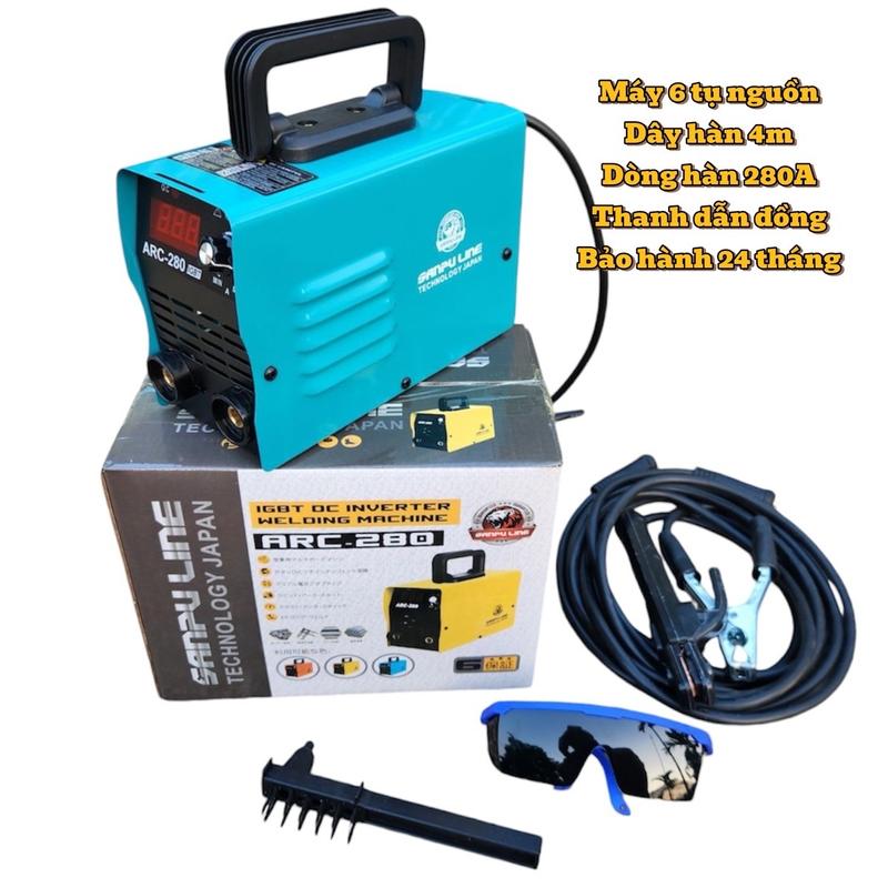 Máy hàn điện tử mini Sanfu Line ARC280, 6 tụ, dây hàn 4m, bảo hành 24 tháng
