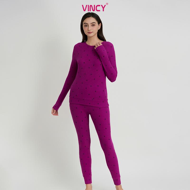 Bộ Quần Áo Thun Dài Nữ Vincy Thoáng Mát BTD111W11