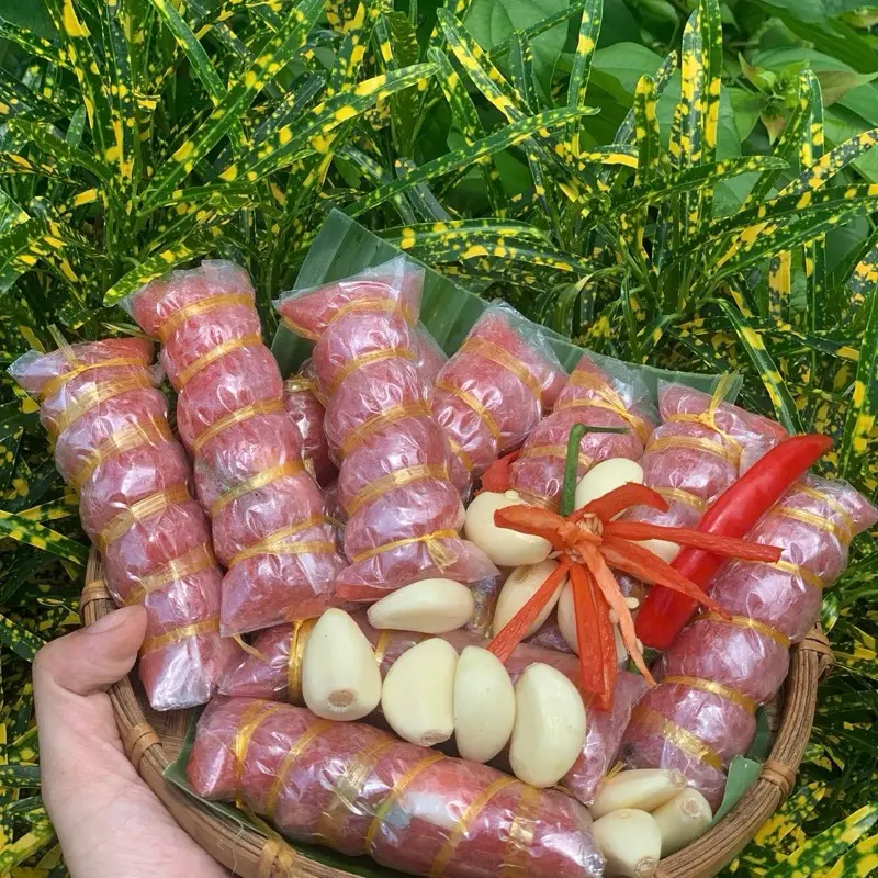 Combo nem chua đòn ớt hiểm xanh - Đòn 75g - Đặc Sản Lai Vung - Nem Lai Vung Huỳnh Hậu - Sản phẩm OCOP 3 SAO