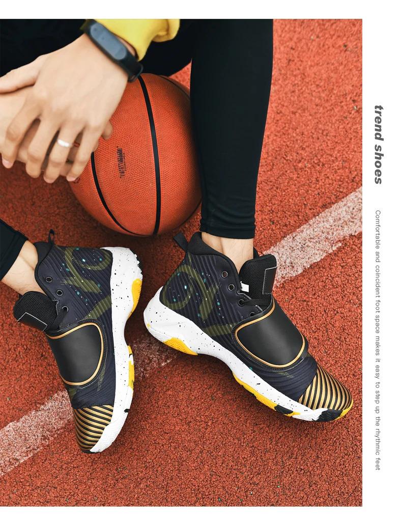 Zapatillas de baloncesto para hombre, transpirables, acolchadas, antideslizantes, deportivas, para entrenamiento de gimnasia, zapatillas de baloncesto atléticas para mujer_voghion.com