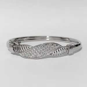 Gelang bangle silver free cincin jewerly anti karat titanium asli anti karat AA14