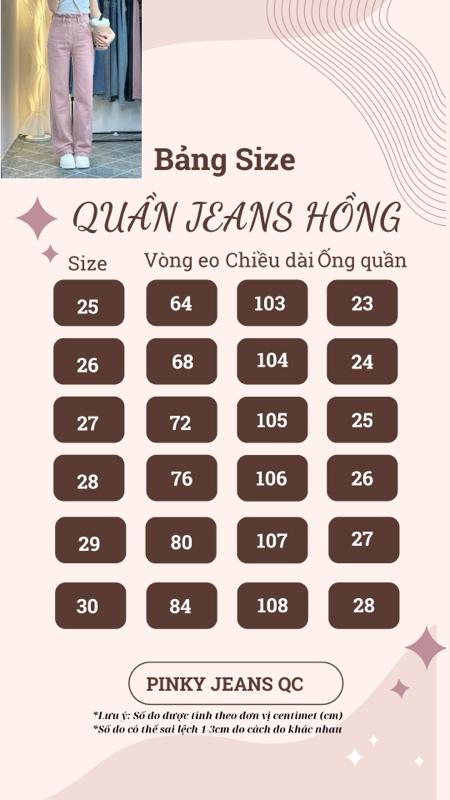 Product Introduction of PINKY JEANS - Quần jeans nữ cạp cao ống rộng hàng QC 6