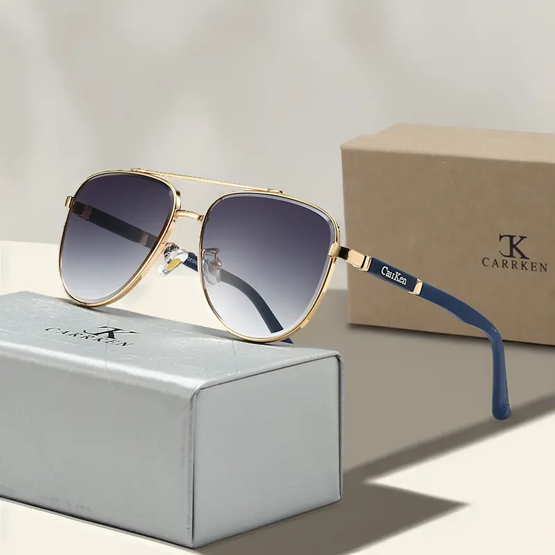 CARRKEN officially authorizes 2024 new high-end polarized sunglasses/unisex spring leg design for driving and fishing essentials/pilot style sunglasses/sun protection/fashionable trendy products!