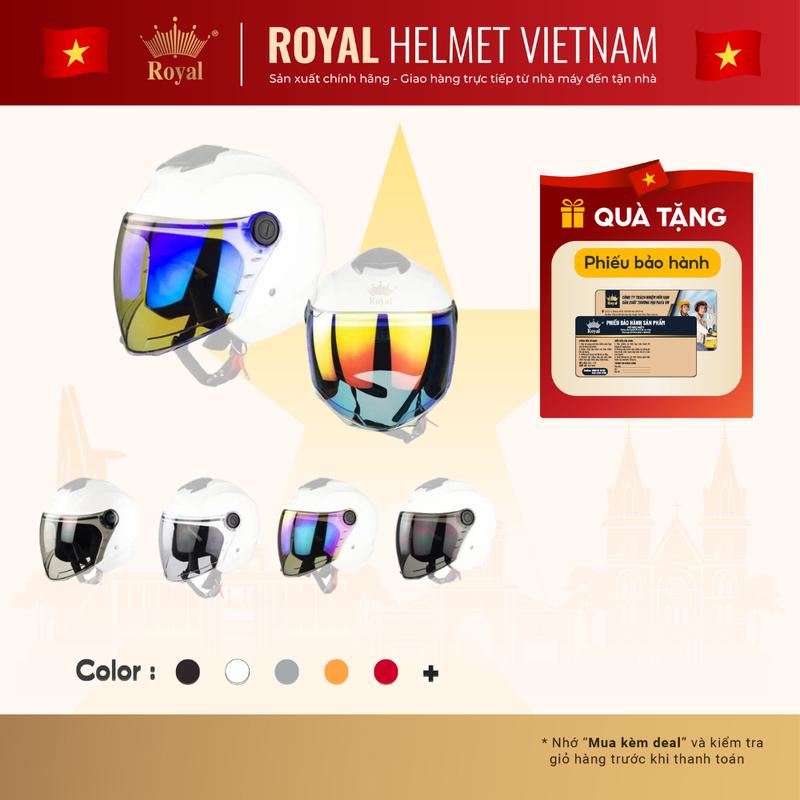 [Phụ Kiện] Kính Thay Mũ Bảo Hiểm M68/M268/XH01, Phụ Kiện Thay Thế Kính Nón Bảo Hiểm Royal Helmet Chính Hãng | Trực tiếp từ NSX