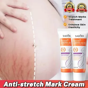 SADOER Krim Penghilang Stretch Mark BPOM Original 40g - Mengurangi Panjang Kedalaman & Tekstur Stretch Mark - Aman Untuk Bumil & Busui - Mengandung Ekstrak Herbal & Amino Acid